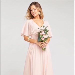 Show Me Your Mumu - Emily Empire Maxi Dress - Dusty Blush Crisp